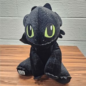 Build A Bear How To Train Your Dragon Toothless Plush Black Tail stuffed wings